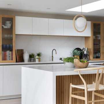 Signature Bespoke Scandi-style Kitchen Featuring EWE Handleless Furniture