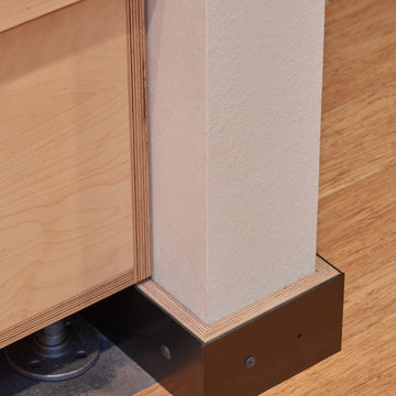 Steel & ApplePly Baseboard Detail