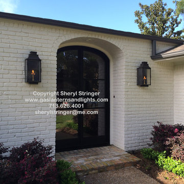 Sheryl's Flush Mount Lanterns on Contemporary Renovation