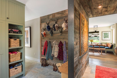 Transitional entryway photo in Burlington
