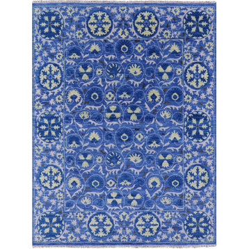 Hand-Knotted William Morris Wool Rug 8' 3" X 10' 4" - Q13605