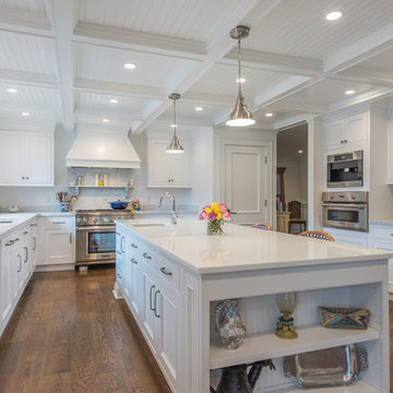 White Cape Cod Kitchen and Office in Boonton