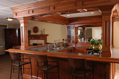 Inspiration for a timeless basement remodel in Detroit