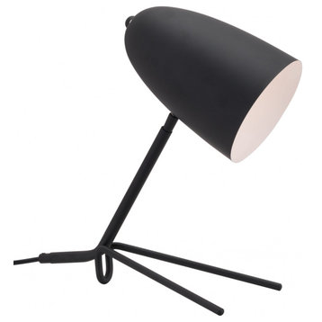 Matte Black Tripod Table or Desk Lamp