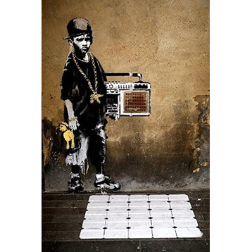Canvas, Hip Hop Boy by Banksy, 36"x24"