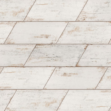 Retro Naveta Blanc Porcelain Floor and Wall Tile