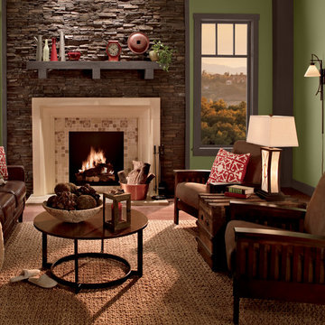 Green Living Room