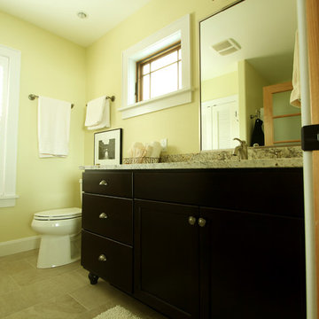 Dark Maple Vanity with Feet Looks like Furniture