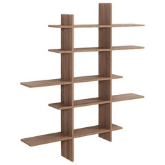 Kate and Laurel Dominic Tiered Wall Shelf - 28x7x14.5 - Black