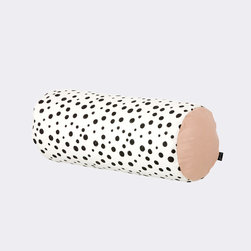 Full Moon Cylinder Cushion 30 x 18 cm Black - Decorative Pillows