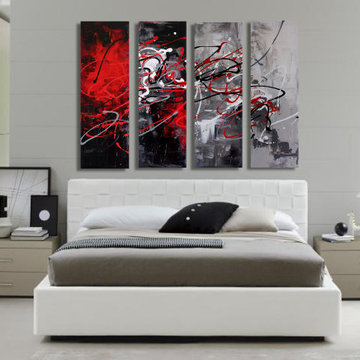 Original Handmade Modern Abstract Custom Art for Modern Contemporary Interiors