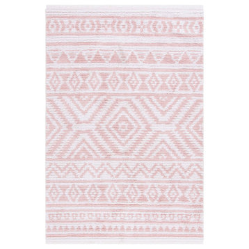 Safavieh Augustine Collection AGT849 Rug, Ivory/Pink, 6'4" x 9'6"