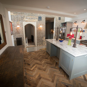 Reclaimed 300 year old Herringbone Flooring