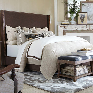 Compass Upholstered Bedroom by Bassett Furniture