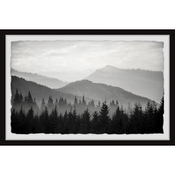 "Pinetree Forest" Framed Painting Print, 12x8