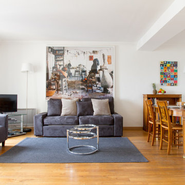 Stylishly decorated living room