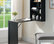 Eliza Wall-Mounted Fold-Out Convertible Writing Desk, Black