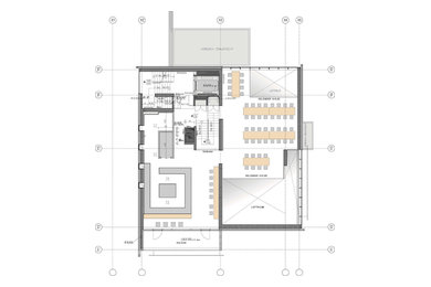 Grundriss private Dining im Bürogebäude