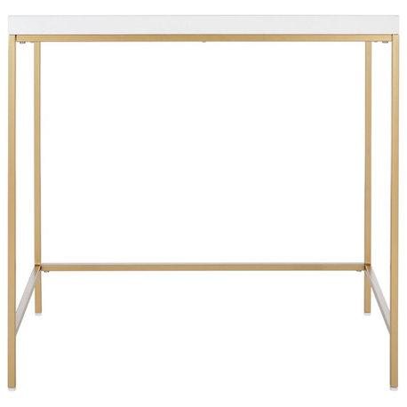 Safavieh Cass Desk, White/Gold