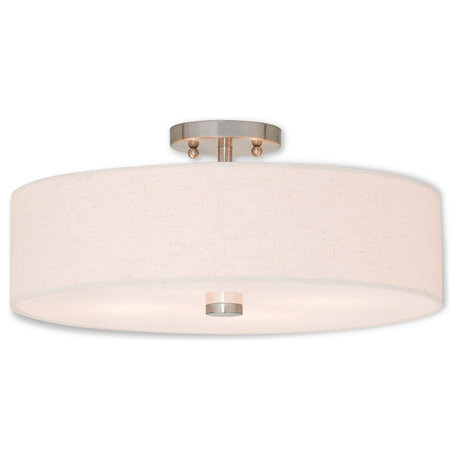 Meridian 4-Light Ceiling Mount, Brushed Nickel
