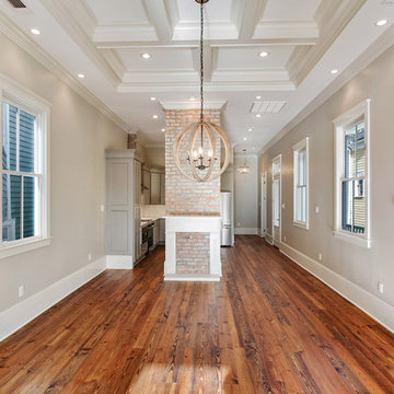 Restored custom home in New Orleans featuring our Tavern grade 6" antique brown