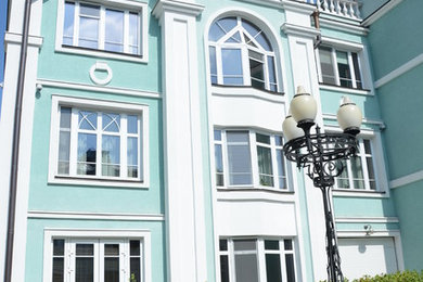 This is an example of a traditional balcony in Moscow.