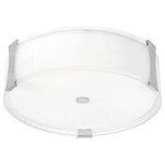 Access Lighting - Access Lighting 50120-BS/OPL Tara Flush Mount - Available in Fluorescent.Tara Flush Mount Brushed Steel Opal GlassUL: Suitable for damp locations, *Energy Star Qualified: n/a  *ADA Certified: n/a  *Number of Lights: Lamp: 2-*Wattage:60w A19 Medium Base bulb(s) *Bulb Included:No *Bulb Type:A19 Medium Base *Finish Type:Brushed Steel