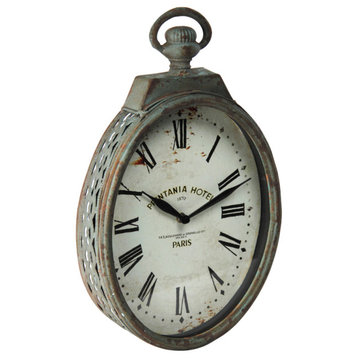 Clock, Antique Gray