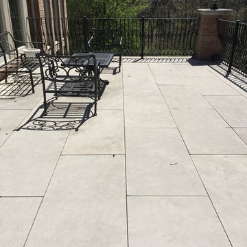 Exterior Limestone Pressure Cleaning & Sealing Bloomfield Hills, Michigan