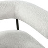 Blake Boucle Fabric Upholstered Accent Chair, Cream