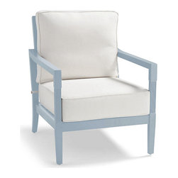Winhill Lounge Chair with Cushions in Glacier Aluminum - Outdoor Lounge Chairs