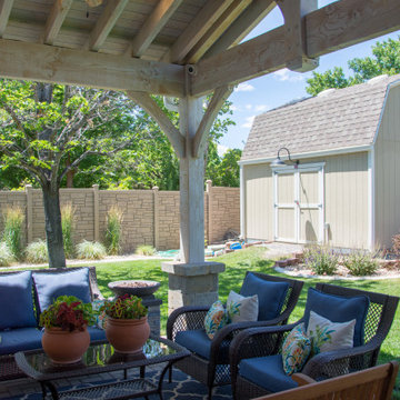 Bleach Timber Pavilion Pergola Outdoor Living Area