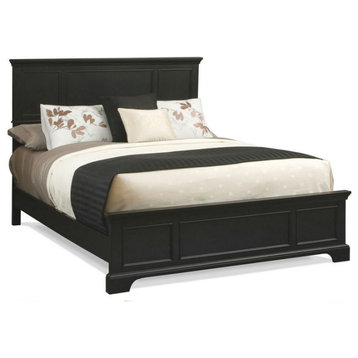 Homestyles Bedford Wood Queen Bed in Black