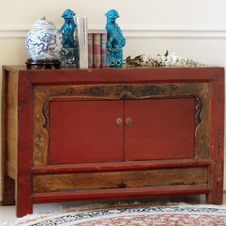 Elmwood 2-Door Mongolian Cabinet - Accent Chests And Cabinets