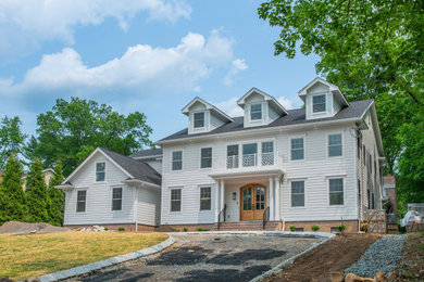 Example of a minimalist exterior home design in New York