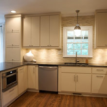 kitchen back splash around window