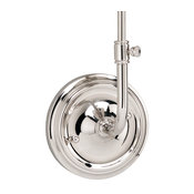 Logan 1-Light Wall Sconce, Polished Nickel