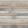 Tinted Wood Light Brown Wallpaper, Double Roll