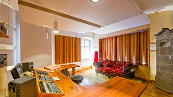 Castle Mastering Studio. Featuring Arqen acoustic diffusers built into the walls