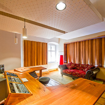 Castle Mastering Studio. Featuring Arqen acoustic diffusers built into the walls