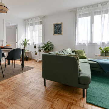Nouvelle vie pour un appartement des années 60 sous le signe de la détente