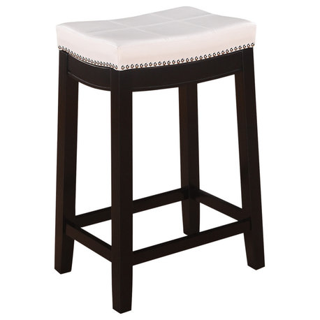 Claridge Patches Counter Stool, White, 24"