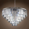 Fringe 33-Light Chandelier, Polished Nickel, Clear, Without LED Bulbs