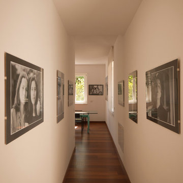 An eclectic  family room