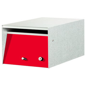 Urban Front Opening Zincalume Mailbox, Red