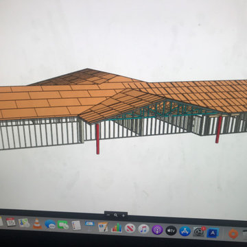 New Home Construction Roof Layout