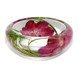 Magenta Vanda Flower Bowl - Home Decor