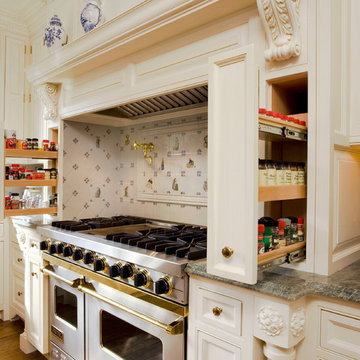 Hidden Spice Racks in Kitchen Range