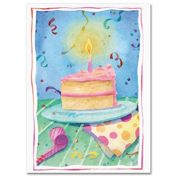 Fiona Stokes-Gilbert 'Birthday Cake ' Canvas Art, 19 x 14