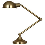 Robert Abbey - Robert Abbey 1500 Kinetic - One Light Table Lamp - Shade Included: TRUE  Cord Color: Black  Base Dimension: 7 x 3.25Kinetic One Light Table Lamp Natural Brass Metal Shade *UL Approved: YES *Energy Star Qualified: n/a  *ADA Certified: n/a  *Number of Lights: Lamp: 1-*Wattage:60w E26 Medium Base bulb(s) *Bulb Included:No *Bulb Type:E26 Medium Base *Finish Type:Natural Brass